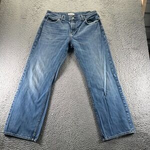 Bullhead Rincon Jeans Men 36x32 Blue Cotton Denim Straight Workwear Faded Travel